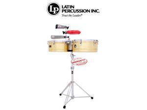   Percussion Prestige Series Thunder Timbales 15 16 Solid Brass LP1516 B