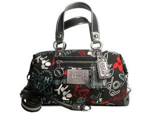    Coach Graffiti Hearts Poppy Duffle Satchel Bag Purse 