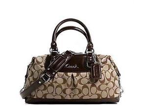    Coach Signature Ashley Sabrina Convertiable Satchel Bag 