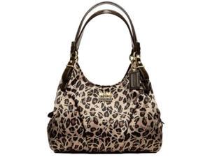    Coach Madison Sig Ocelot Animal Print Maggie Bag Purse 