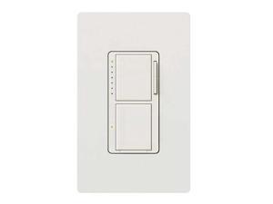 Lutron Maestro Combo Dimmer/Switch 300/25 White LUTRON ELECTRONICS MA L3S25 WH