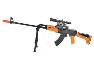 Warrior AK 47 Airsoft Spring Sniper Rifle + Spring Double Eagle P169 Pistol + 1000 BBs