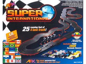   com   Tomy AFX 4 Lane Super International HO Scale Slot Car Racing Set