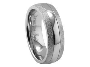    316L Stainless Steel Diamond Cut Wedding Band