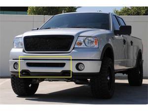 T REX 2006 2008 Ford F150 (All Models) Upper Class Bumper Mesh Grille   All Black   With Formed Mesh (Mesh Only   No Frame) BLACK 52555