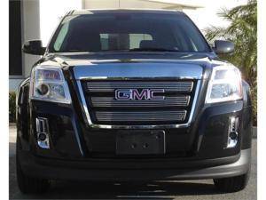T REX 2010 2012 GMC Terrain Billet Grille Overlay/Bolt On   3 Pc   W/ Logo Opening POLISHED 21154