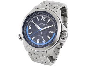   Stuhrling Original Mens Now Voyager World Timer Watch 285.331151