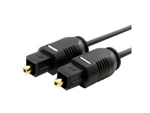 12 Ft / 3.7 m Digital Optical Audio TosLink Cable for Pro Audio cards / MiniDisk players and recorders / Xbox 360 / PS4 / Xbox One