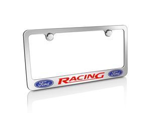 Chrome ford racing license plate #10