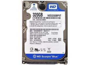 Western Digital Scorpio Blue 320GB SATA 2.5" Hard Drive 5400RPM 8MB WD3200BPVT