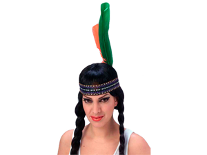 Native American Indian Girl Pocahontas Feather Headband