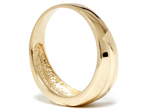 14 Karat Yellow Gold Mens Ring Natural Authentic .25CT Diamond Wedding Band 14K