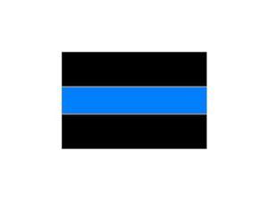 Thin Blue Line Decal   Police Sticker   6" (width) X 4" (height)