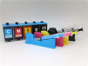 DIY Ink Refill System   HP 564/564XL Cartridges for HP PhotoSmart C510 C6340 C6350 C6380 B8550 B8558 B8553 D5460 D7560 6510 Cartridge Refill Kit