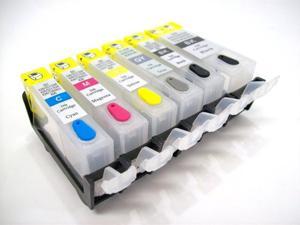 Empty Refillable Ink Cartridge Set for Canon PGI 225 CLI 226 PGI225 CLI226 Cartridge Pixma MG6120 MG6220 MG8120 MG8220 (6 COLOR) Grey CISS Cartridges Without Ink (Empty)