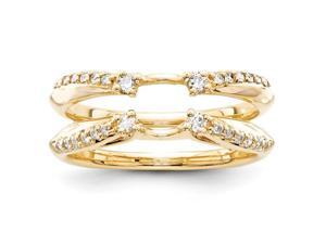 14k Yellow Gold Diamond Ring Guard Diamond quality AA (I1 clarity, G I color)