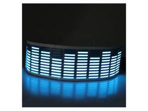 45 x 11CM Sound Activated Music Rhythm Blue LED Light Lamp Equalizer   Car Sticker