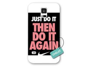 White Frosted Nike Logo Samsung Galaxy S5 case, Just do it, every damn day Samsung galaxy s5 case   Tide Samsung S5 Best Case Cover