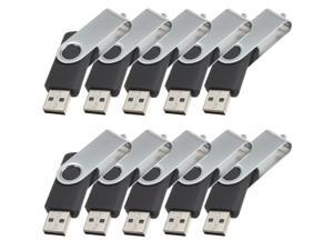 Enfain® 10Pcs USB 2.0 Flash Drive Memory Stick Fold Storage Thumb Stick Pen Swivel Design