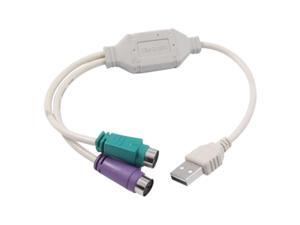 USB to PS/2 Keyboard Mouse Adapter Converter Cable