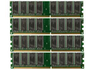 Low Density 4GB 4x1GB PC3200 DDR400 184pin DDR1 NON-ECC DIMM Desktop Memory