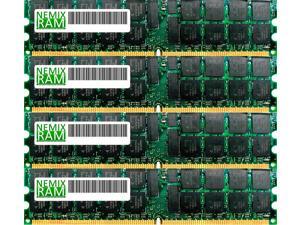 NEMIX RAM 16GB (4 x 4GB) DDR-266MHz PC-2100 184-pin 2.5V 2Rx4 ECC Registered Server Memory Module
