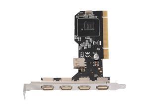 XCSOURCE 5-Port PCI-E Adapter Card PCI Express HighSpeed USB 2.0 Expansion Hub Controller 32bit NEC Chip AC694