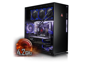 CybertronPC CLX Set High Performance Gaming PC-Liquid Cooled Intel i9 7900X 3.3GHz 64GB DDR4 4TB HDD 480GB SSD DUAL NVIDIA GeForce GTX 1080 8GB in SLI MS Win 10  (VR Ready)