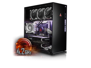 CybertronPC CLX Set High Performance Gaming PC-Liquid Cooled Intel i9 7900X 3.3GHz 64GB DDR4 4TB HDD 480GB SSD DUAL NVIDIA GeForce GTX 1080 8GB in SLI MS Win 10  (VR Ready)