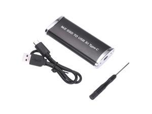 M.2 B Key SSD to USB 3.1 Type-C Enclosure 10Gbps Converter Adapter Card External Aluminum Enclosure Case Caddy + USB Cable