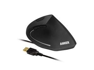 Anker 1000 / 1600 DPI Ergonomic Optical 5 Buttons 1 Wheel Wired Mouse,98ANWVM-BA for Windows 8 / 7 / Vista / XP / 2000, Mac OS X