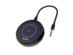 HAVIT HV-BT018 Bluetooth 4.1 Transmitter Receiver(aptX), Pair 2 At Once, Mini Wireless Portable Bluetooth Adapter to 3.5mm Audio Devices and Home Stereo, Such as TV, MP3, CD player, PC, eBook reader