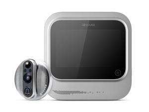 VEIU WiFi Smart Video Doorbell by Eques, Nickel - Rechargeable Door Camera, Night Vision, LED Touchscreen, iOS & Android App, ...