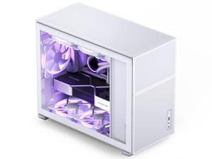 JONSBO D31 MESH WHITE Micro ATX Computer Case, Tempered Glass-1 Side, M-ATX&#47;DTX&#47;ITX Mainboard&#47;Support RTX 4090&#40;335-400mm&#41; GPU 360&#47;280AIO,Power ATX&#47;SFX&#58; 100mm-220mm, Multiple Tool-free Design, White