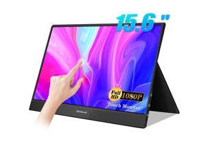ZEUSLAP Z15ST 15.6Inch Touchscreen Portable Monitor, 1920x1080 60hz Full HD IPS Screen Computer Gaming Monitor with HDMI-compatible &#43;USB-C Ports for Laptop, Switch, Xbox, PS4, Smartphone ect.