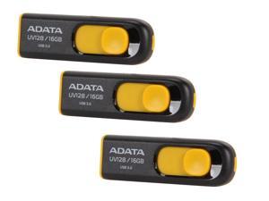 3-Pack ADATA DashDrive UV128 16GB USB 3.0 Flash Drive