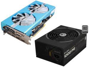 Sapphire Radeon NITRO+ RX 580 8GB GDDR5 PCI-E Dual HDMI / DVI-D / Dual DP w/ Backplate SPECIAL EDITION (UEFI), EVGA SuperNOVA ...