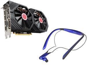 XFX Radeon RX 580 DirectX 12 RX-580P8DFD6 8GB 256-Bit DDR5 PCI Express 3.0 CrossFireX Support Video Card, Samsung Level U ...