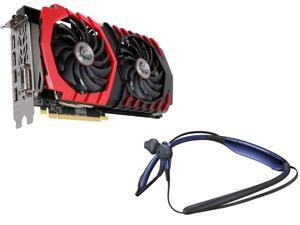 MSI Radeon RX 580 DirectX 12 RX 580 GAMING X 8G 8GB 256-Bit GDDR5 PCI Express 3.0, SAMSUNG (EO-BG920) Level U Wireless Headphones ...