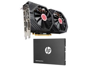 XFX Radeon RX 580 DirectX 12 RX-580P8DFD6 8GB 256-Bit DDR5 PCI Express 3.0 CrossFireX Support Video Card, HP S700 Pro 2.5" ...