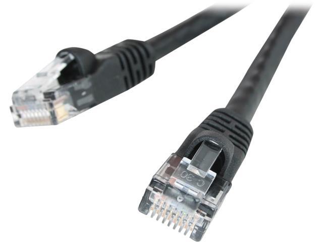 Link Depot C6M50BKB 50 ft. Cat 6e Black 550 MHz Network Cable