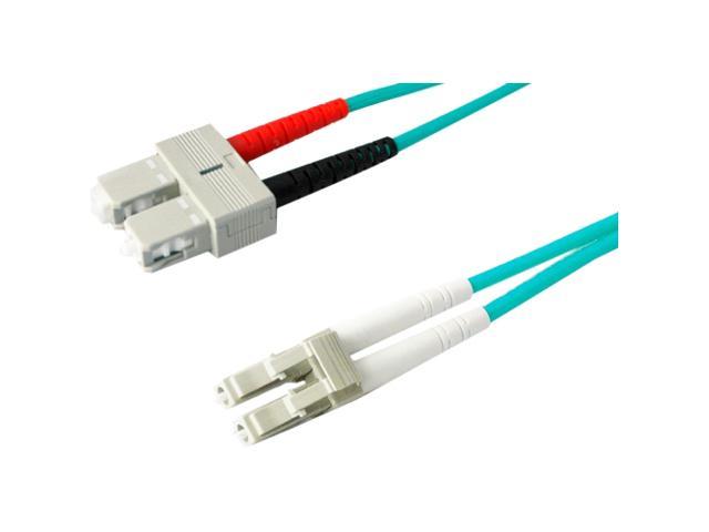 AddOn 4m Laser Optimized Multi Mode Fiber (LOMM) Duplex SC/LC OM3 Aqua Patch Cable