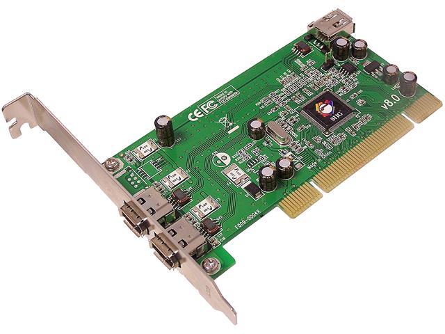 SIIG Model NN 440012 S8 PCI to 1394 Card  Add On Card