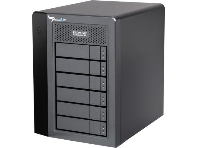 Open Box PROMISE Pegasus2 R6 P2R6HD12US RAID 0, 1, 5,6,10,50 6 x 3.5" Drive Bays 2 x Thunderbolt 2 12TB RAID System