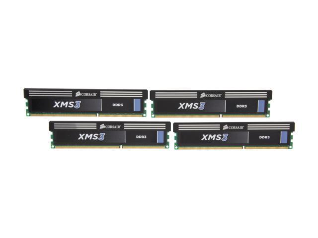 CORSAIR XMS Series デスクトップ用 DDR3 メモリー8GB (2GB*4枚組