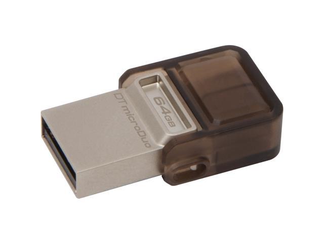 Kingston DataTraveler microDuo 8GB Micro USB OTG Flash Drive Model DTDUO/8GB