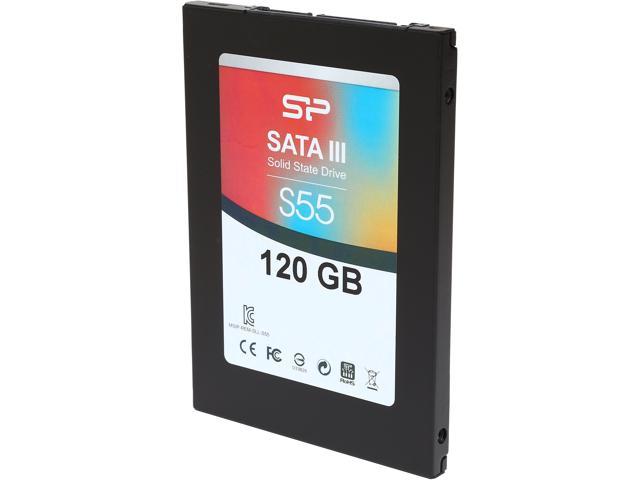 Open Box Silicon Power Slim S55 2.5" 120GB SATA III TLC Internal Solid State Drive (SSD) SP120GBSS3S55S25
