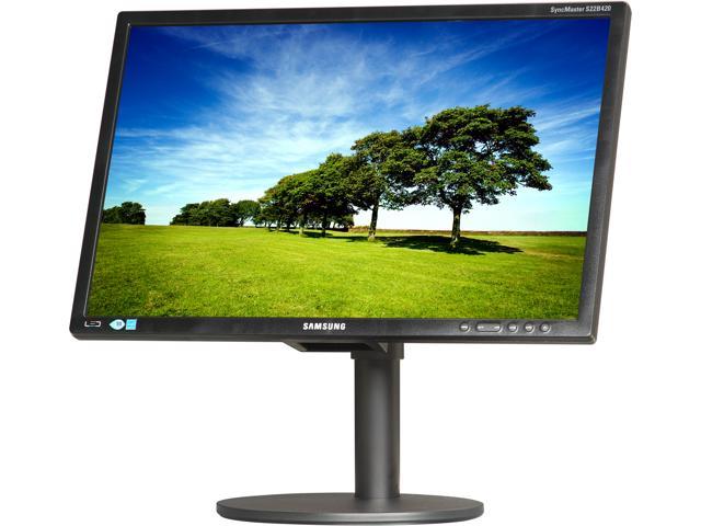 Open Box SAMSUNG S22B420BW Matte Black 22" 5ms (GTG) height&pivot adjustable Widescreen LED Backlight LCD Monitor 250 cd/m2 Mega Infinity DCR (1000:1)