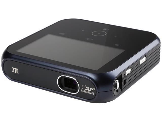 Open Box ZTE SPro MF97W 854x480 WVGA 100 Lumens, Android 4.2 Touchscreen Interface, WiFi / Bluetooth, Mobile hotspot, HDMI / USB A Inputs, Portable LED Projector