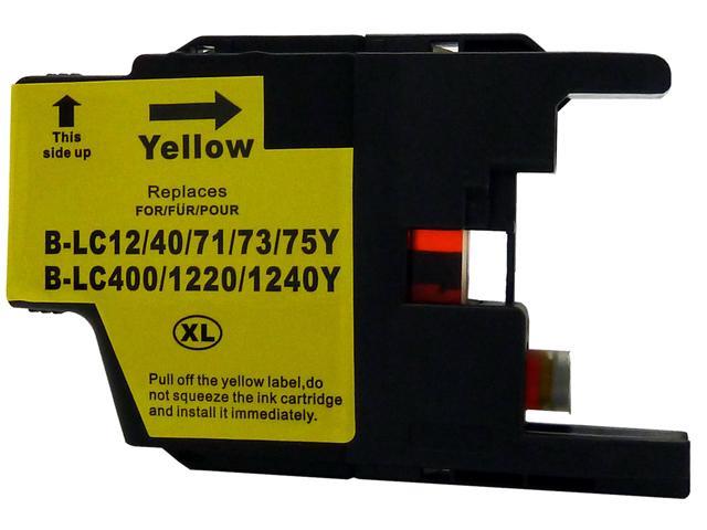 Open Box Green Project B LC75Y Yellow Ink Cartridge Replaces Brother LC75Y